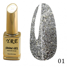 Г04152 Гель-лак YRE 15мл "Shine Gel" №01 