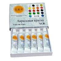 К01016 Фарби акрилові 6 кол./12мл.