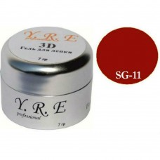 Г04020 Гель для ліплення 3D YRE бордовий